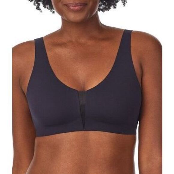 Le Mystere NWT Smooth Shape Wireless Adjustable Minimizer Bra Black Medium